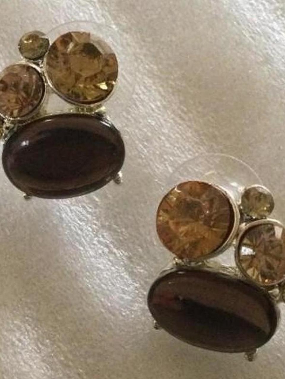 Rhinestone Napier Earrings